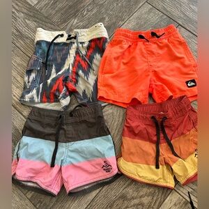Set of 4 boys swim trunks